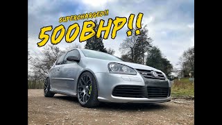 THIS 500BHP SUPERCHARGED GOLF R32 IS LIKE RIDING A NUCLEAR MISSILE PLUS BOTB COMPETITION [upl. by Yerggoeg]