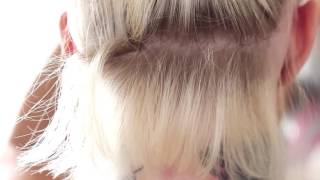 Tutorial How you do Tape hair extensions on your on [upl. by Sill562]