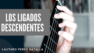 TÉCNICA y EJERCICIOS de ligados DESCENDENTES en la guitarra  2 TIPOS DE LIGADOS [upl. by Durwin]