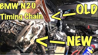 Replacing BMW N20 Timing Chain 228i 328i 428i 528i X1 X3 and Z4 [upl. by Cathyleen]