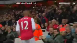 Arsenal Vs Leeds 10 Thierry Henry Goal English Commentary [upl. by Leihcar]