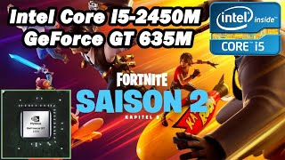 Intel Core i52450M \ GeForce GT 635M \ Fortnite Season 2 v1260 \ low settings 1080p 10GB RAM [upl. by Muriel]