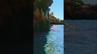 Barlang a strandon Kefalonia Lassi  beach cave seacave greecebeach [upl. by Diehl]