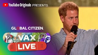 Prince Harry The Duke of Sussex Discusses Fighting Vaccine Hesitancy  VAX LIVE by Global Citizen [upl. by Chavez519]