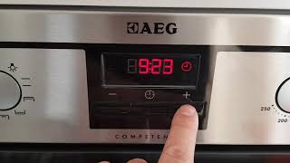 How to change clocktime on AEG oven [upl. by Leunam744]