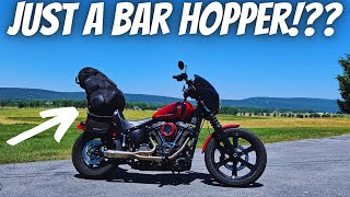 Is the Harley Street Bob 114 JUST a BAR HOPPER [upl. by Bathsheeb]