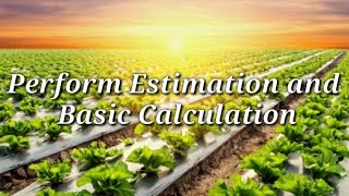 G7G8 Agricultural Crop Production  Lesson 3 Perform Estimation and Basic Calculation [upl. by Esac88]