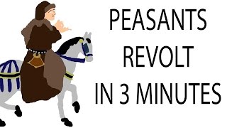 Peasants Revolt  3 Minute History [upl. by Diley578]