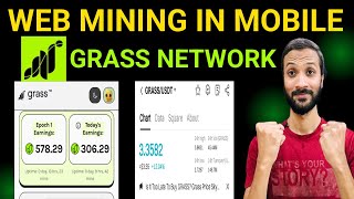 Web Mining In Mobile  Grass Airdrop  Get Grass Free Airdrop Claim and Withdraw  Grass Price Today [upl. by Irmgard]