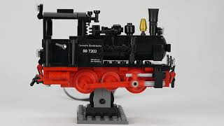 LEGO narrow gauge BR99 with coupling rods from bricksonrails [upl. by Ahsinned349]