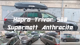 Roof box Hapro Trivor 560 VW Passat Variant [upl. by Mackenie]