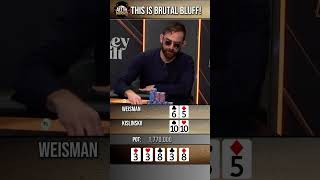 This is brutal poker bluff 😮 pokershorts [upl. by Eben749]