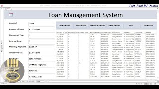 How to Create a Loan Management System in Microsoft Access [upl. by Gower]