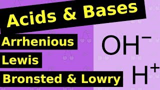 Acid and Base Definitions  Arrhenius BronstedLowry and Lewis [upl. by Woodall149]