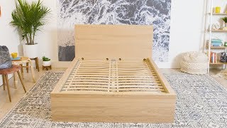 How To Build An Ikea MALM Bed Frame  How To  House Beautiful [upl. by Stoffel]