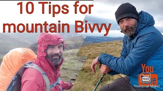 Ten Tips For Bivvy bag mountain camping wildcamping [upl. by Strain]