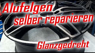 Alufelgen selber reparieren Tutorial Alloy wheel repair [upl. by Eelsnia]