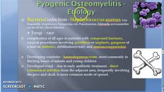 Pathology 825 d Pyogenic Osteomyelitis Clinical Features Complications [upl. by Jovita]