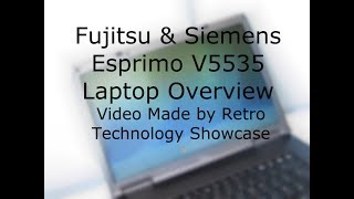 Fujitsu amp Siemens Esprimo V5535 Laptop Overview [upl. by Warchaw]