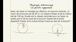 Le poids apparent physique mécanique [upl. by Rik]