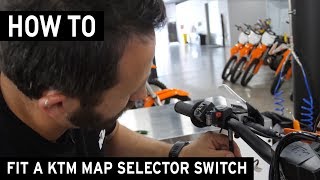 How To Fit a KTM Map SelectorTraction Control Switch [upl. by Eleda]