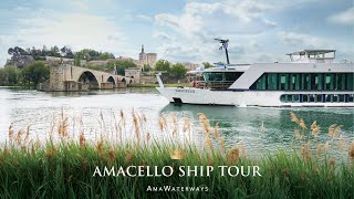 AmaCello Ship Tour with AmaWaterways Cruise Manager Luis [upl. by Tutt709]