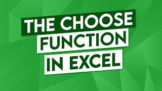 How to Use the CHOOSE Function in Excel  CHOOSE Function Tutorial [upl. by Hsreh717]