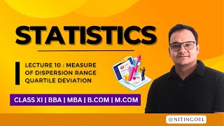 Measure Of Dispersion Range Quartile Deviation [upl. by Ayotak]