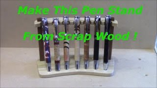 DIY Pen Stand from Scrap Wood [upl. by Jeffries]