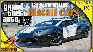 How to Add your favorite car in GTA 4  How to install cars in GTA IV  Hindi Urdu [upl. by Eldoria]