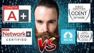 CompTIA or Cisco  Should I get the CompTIA ANetwork OR the Cisco CCNACCENT  Microsoft MCSA [upl. by Diogenes]