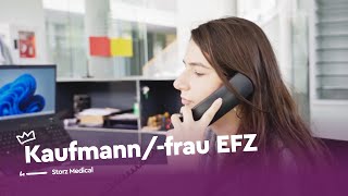 Büroalltag meistern Die Karriere als Kaufmannfrau EFZ  Storz Medical  Lehrstellenvideo  Yousty [upl. by Tansy]