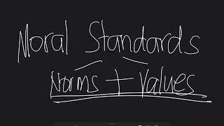 MORAL vs NONMORAL STANDARDS Chapter 1 Topic 2 [upl. by Morton]