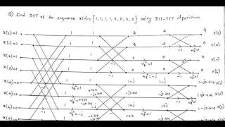 DIF FFT 8 point problem  DIF FFT problems and solutions  Discrete time signal processing [upl. by Brodie]