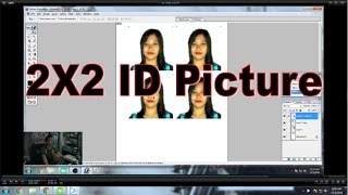 How to Create 2X2 ID Picture using Abobe Photoshop [upl. by Sokul]