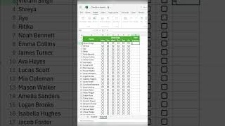 Track Attendance Easily with Checkboxes in Excel  Itxperts excel [upl. by Eiraminot348]