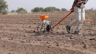 MAUSAM AGRO EQUIPMENTS  MANUALLY  Manually Hand Operated Automatic Seed Drill [upl. by Iden]