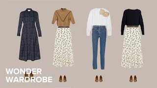 Pear body type outfit ideas clothing and versatile capsule wardrobe [upl. by Kramal232]