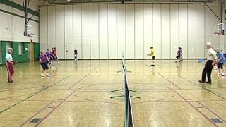 Pickleball catches on with the senior crowd [upl. by Lustick848]