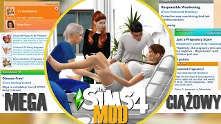 MEGA MOD CIĄŻOWY DO SIMS 4👶🤰 serio najlepszy  testy na ojcostwo aborcja nastoletnia ciąża [upl. by Yr]