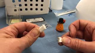 Wiring a Dollhouse Lamp with a Plug for the tape wire system [upl. by Allebara]