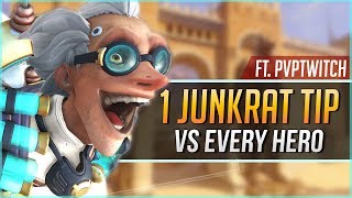 1 JUNKRAT TIP for EVERY HERO ft PVPX [upl. by Olaznog]