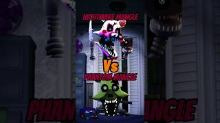 Nightmare mangle Vs Phantom mangle in FnTd roblox fnaf shorts [upl. by Annaet986]