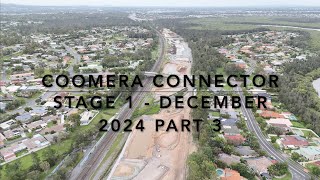 Coomera Connector Stage 1  December 2024  Drone 4k Part 3 [upl. by Brigg182]