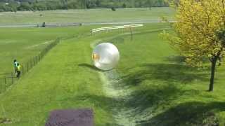 Howe Caverns zorbing H2OGo Ball [upl. by Novyaj]