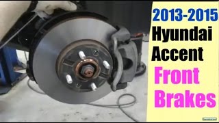 20132015 Hyundai Accent Front Brakes [upl. by Elletsirhc]