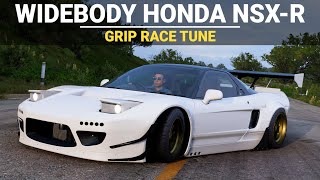 Forza Horizon 5 Tuning  1992 Honda NSXR  Rocket Bunny Widebody Race Build Tune amp Gameplay [upl. by Cynara580]