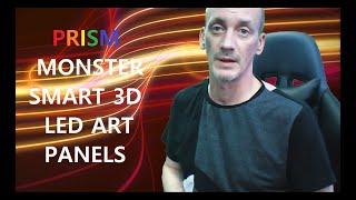 My unboxing and review for the MONSTER Illuminessence Prism Smart 3D LED Art Panels [upl. by Karlotta]