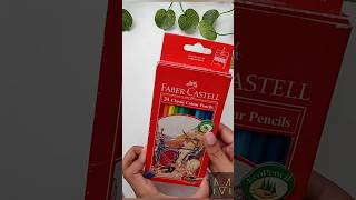 Unboxing Faber Castell 24 colour set drawing art fabercastell unboxing colors [upl. by Cornwell469]