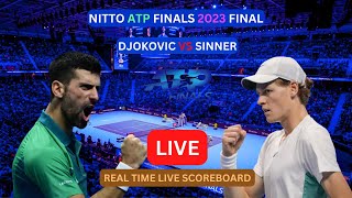 Novak Djokovic Vs Jannik Sinner LIVE Score UPDATE Today Tennis Final Match Nitto ATP Finals 2023 [upl. by Pinebrook764]